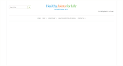Desktop Screenshot of healthyjointsforlife.com